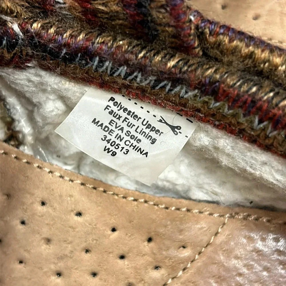 TOMS Alpargata Sweater Slip-On Loafer Shoes / Faux Fur Lining EVA Sole / Size W9 - Picture 6 of 7
